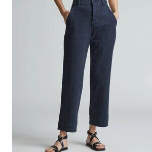 Everlane Organic Straight Leg Pant in Navy